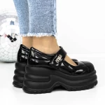 3WL167 schwarze Plattformschuhe Mei
