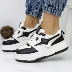 Frauen-Sneaker 3WL160 Black-Biała | Mei