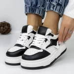 Frauen-Sneaker 3WL160 Black-Biała | Mei
