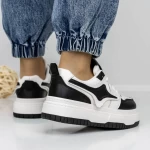Frauen-Sneaker 3WL160 Black-Biała | Mei