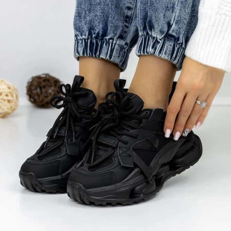 Frauen -Sneaker 3WL103 Schwarz Mei