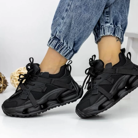 Frauen -Sneaker 3WL103 Schwarz Mei