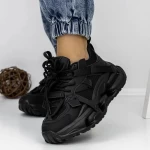 Frauen -Sneaker 3WL103 Schwarz Mei