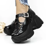3WL88 Schwarze Plattformschuhe Mei