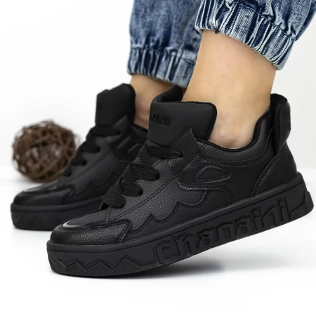 Frauen -Sneaker 3WL105 Schwarz Mei