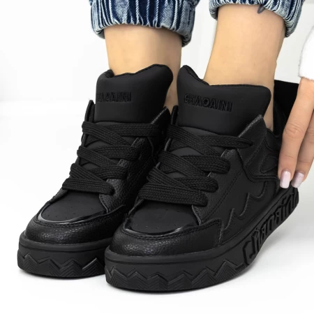 Frauen -Sneaker 3WL105 Schwarz Mei