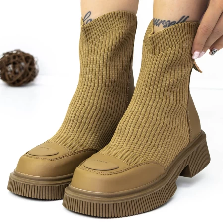 Frauenstiefel im Frühjahr im Frühjahr 3WL153 Brown | Mei