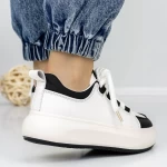 Frauen-Sneaker 3WL151 Black-Biała | Mei