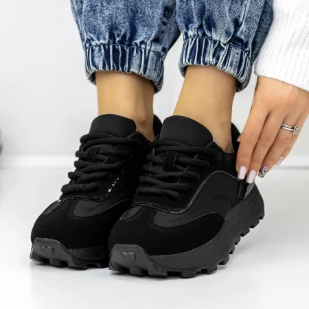 Frauen -Sneaker 3WL157 Black | Mei