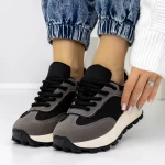 Frauen-Sneaker 3WL157 Schwarzgrau Mei