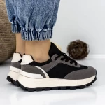 Frauen-Sneaker 3WL157 Schwarzgrau Mei