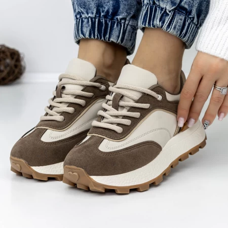 Frauen -Sneaker 3WL157 Brown Mei