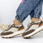 Frauen -Sneaker 3WL157 Brown Mei