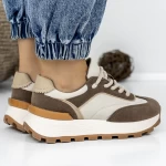 Frauen -Sneaker 3WL157 Brown Mei