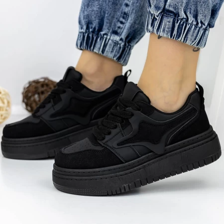 Frauen -Sneaker 3WL160 Schwarz Mei