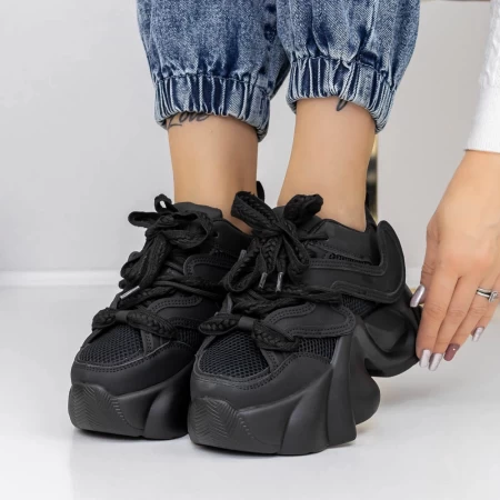 Frauen -Sneaker 3WL82 Schwarz Mei