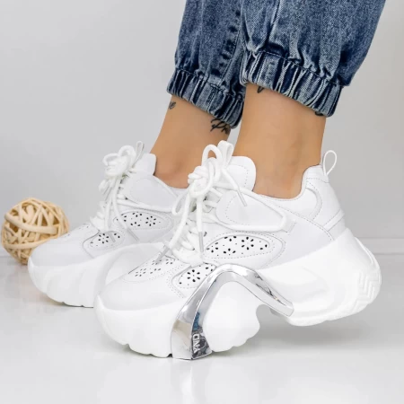 Frauen -Sneaker 3WL117 Weiß Mei