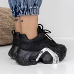 Frauen -Sneaker 3WL117 Schwarz Mei