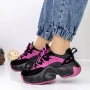 Frauen -Sneaker 3WL135 Schwarz Mei