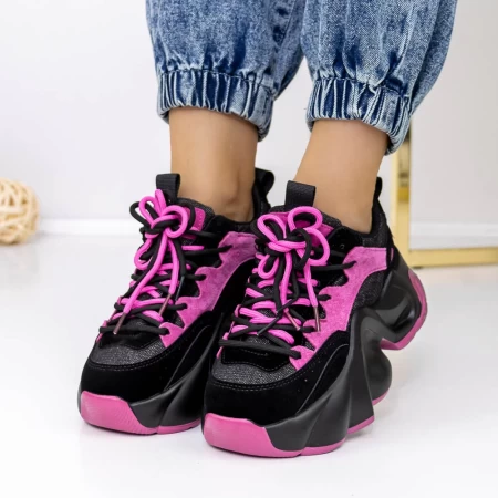Frauen -Sneaker 3WL135 Schwarz Mei