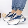 Frauen -Sneaker 3WL135 Blau Mei