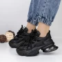 Frauen -Sneaker 3WL137 Schwarz Mei