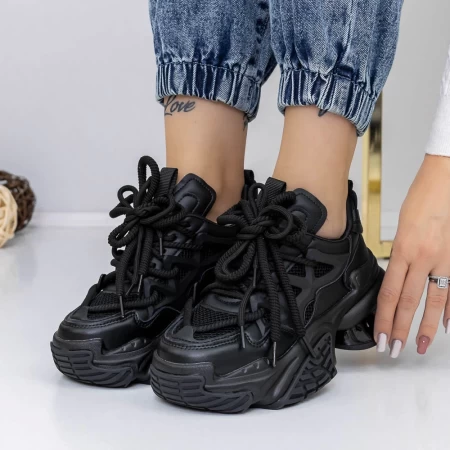 Frauen -Sneaker 3WL137 Schwarz Mei