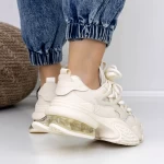 Frauen -Sneaker 3WL137 Beige Mei