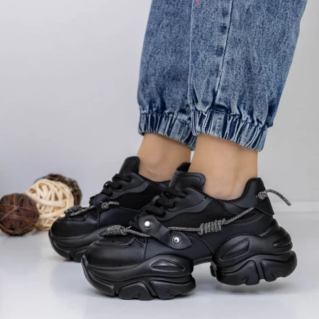 Frauen -Sneaker 3WL138 Schwarz Mei