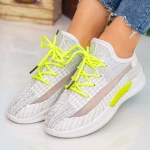 Frauen Sportschuhe x2916 Weiß und Grün Fluoreszenz | Se7en