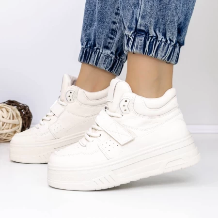 Frauenstiefel im Frühling-Jessień 3wl178 White | Mei