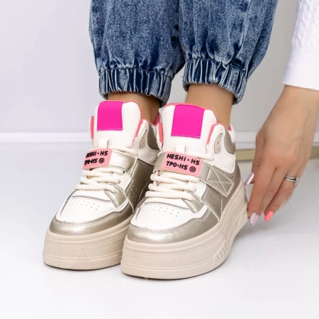 Frauenstiefel im Frühling-Jessień 3wl178 Pink | Mei