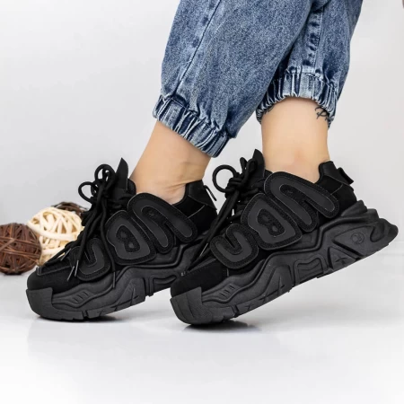 Frauen -Sneaker 3WL191 Schwarz Mei