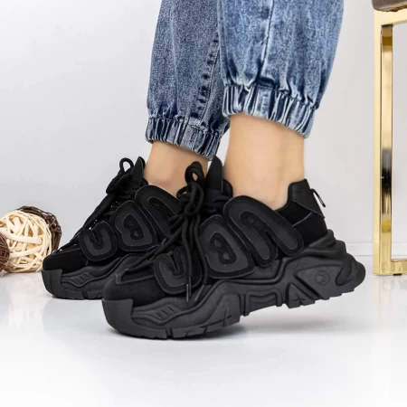 Frauen -Sneaker 3WL191 Schwarz Mei
