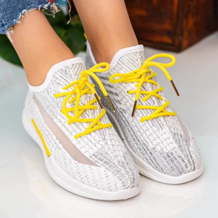 Frauen Sportschuhe x2916 Weiß-gelb | Se7en