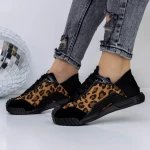 Frauen-Sneaker 3WL110 Schwarz-gelb | Mei