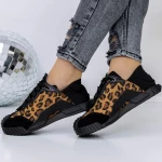Frauen-Sneaker 3WL110 Schwarz-gelb | Mei