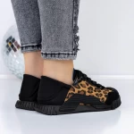 Frauen-Sneaker 3WL110 Schwarz-gelb | Mei