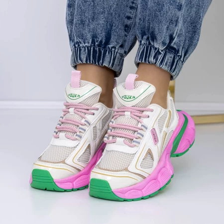 Damen 3WL112 Red-Pink-Sneaker Mei