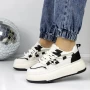 Frauen-Sneaker 3WL187 Weißschwarz Mei