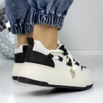 Frauen-Sneaker 3WL187 Weißschwarz Mei