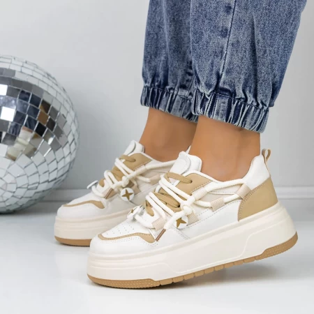 Frauen -Sneaker 3WL187 Beige | Mei