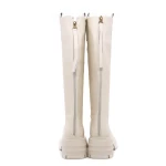 Low -Haeled -Stiefel der Frauen 3WL182 Beige | Mei