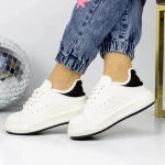 Frauen-Sneaker 3WL188 Weißschwarz Mei