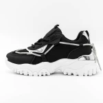 Frauen-Sneaker 3B25 Schwarz-Weiß Mei