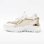 Frauen -Sneaker 3b25 Beige Mei