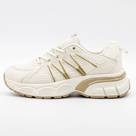 Frauen -Sneaker 3B36 Beige Mei