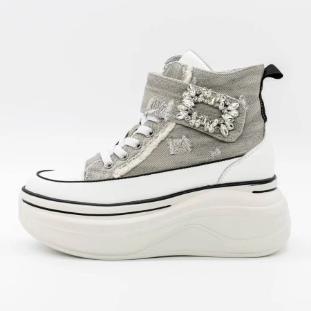 Sportschuhe auf der 3yja6 grauen Plattform Mei