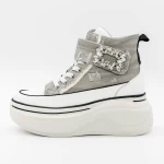 Sportschuhe auf der 3yja6 grauen Plattform Mei