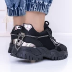 Frauen-Sneaker 3B25 Black-Gunmetal | Mei